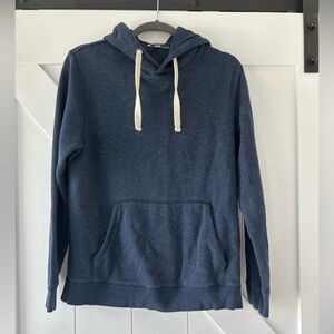 Men’s Blue hoodie with white/cream drawstrings